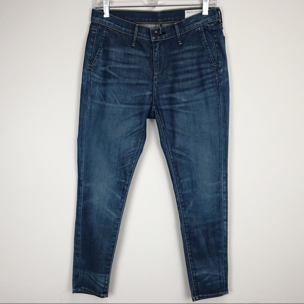 Rag & Bone Skinny Cropped Jeans